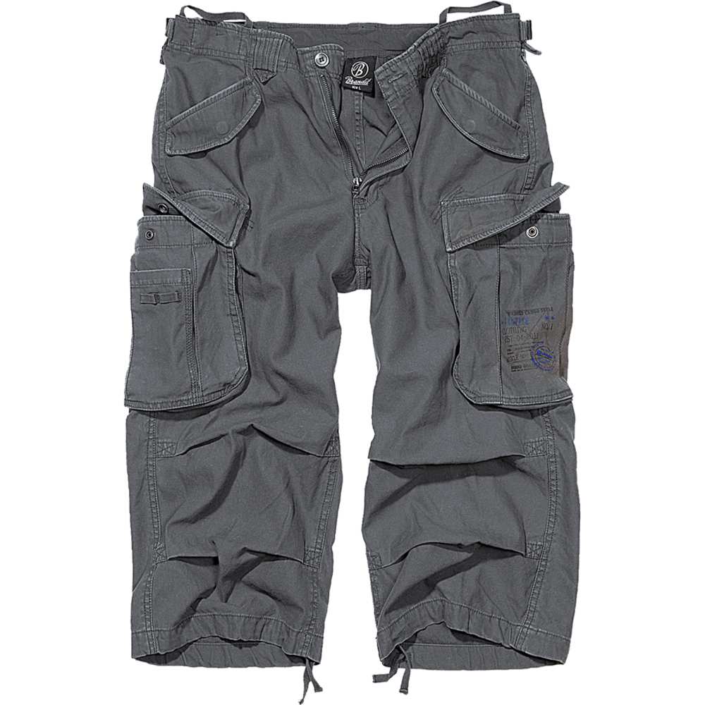 Brandit - Industry Vintage Cargo Pantalon 3/4 - Gris